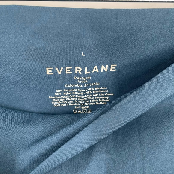 Everlane The Perform Legging Ankle Blue Large NWT - Picture 4 of 6